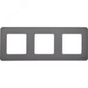 Рамка 3 поста INSPIRIA дымчатая LEGRAND