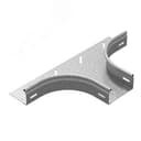 Ответвитель горизонтальный плавный универсальный 400х80, толщина 1,5 мм, Сендзимир цинк