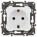 Розетка 1-м СП Эра Elegance 14-2102-01 16А IP20 16AX 250В 2P+E Schuko защ. шторки бел. Эра Б0034272