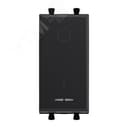 Avanti Выключатель двухполюсный модульный, , Черный матовый, 2 модуля