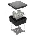 Коробка огнестойкая для о/п двухкомпонентная 60-0303-9005-FR10.0-8 Е15-Е120 100х100х40 RAL9005 Промрукав (17 шт/уп) 60-0303-9005-FR10.0-8