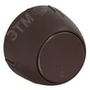 Переключатель одинарный Rotondo, цвет коричневый ССТ