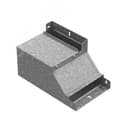 Поворот вертикальный вверх правый к лотку 400х80, толщина 1,0 мм, Сендзимир цинк