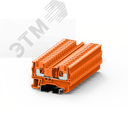 Клемма TP 1-1 проходная Push-in, сечение 4 мм. кв., оранжевая