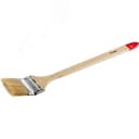 Кисть радиаторная угловая "УНИВЕРСАЛ-МАСТЕР", светлая натуральная щетина, деревянная ручка, 75мм