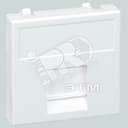 Connect Адаптер на 1 RJ45 CJ545U(FM)/ CJ546U(FM) шторка 45х45мм SС алюминий Simon