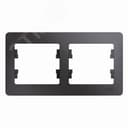 GLOSSA рамка 2-постовая горизонтальная графит Systeme Electric