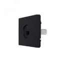 ZIMA Розетка телефонная евро черный бархат LEZARD