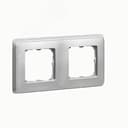 Cariva Рамка 2 поста алюминий 695974 Legrand Euro