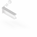 Консоль двойная 115х80 L400 (s:2) П-образная усиленная Сендзимир цинк
