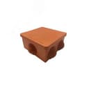 Коробка распределительная 100x100x50 6 муфт д32, крышка на винтах, IP55, открытой проводки, негорючая, ПВ-0, оранжевый GUSI Electric