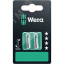 Бита торсионная 851/1 TZ PH SB вязкая твердость хвостовик 1/4 C 6.3 2 шт PH 2X25 мм с держателем-еврослот WERA