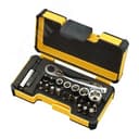 Набор бит PZ/PH/TX/HEX и головок с мини трещоткой в кейсе, 23 шт