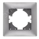 Рамка 1-местная Bravo, серебро