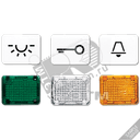 Окошко с символом для KO-клавиш символ ключ слоновая кость JUNG