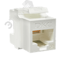 Модуль Keystone RJ45 CAT5E неэкр180 градусов белый