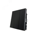 ZIMA Выключатель тройной черный бархат безвинтовой зажим/клемма LEZARD