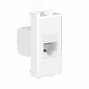 Avanti Розетка компьютерная RJ-45 без шторки модульная кат.6 Белое облако 1 модуль DKC