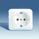 Накладка со шторками на 73432-39, S73, белый Simon