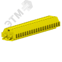 Клемма TB 1-1 с бок. подключ. с крепеж.фланцами, желтая SUPU