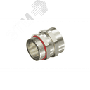 Взрывозащищенный кабельный ввод ANS под небронированный кабель M25х1,5 D10,5-18мм. Никелированная латунь. IP66/68