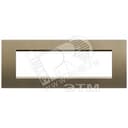 LivingLight Рамка прямоугольная 7 постов Коричневый шелк