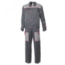 Костюм мужской Фаворит-2 летний, куртка, полукомбинезон, темно-серый с серым, р. 68-70/182-188