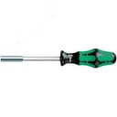 Рукоятка-битодержатель 812/1 с сильным постоянным магнитом 1/4X120 мм для бит 1/4 С 6.3 WERA