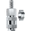 Переходник штуцер "елочка" 10 мм - рапид муфта, с хомутом