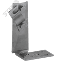 Держатель проводника круглого 6-10мм винтовой угловой скрытый h=70мм оцинкованная сталь TD IEK