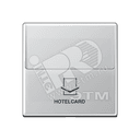 Накладка карточного выключателя (без механизма) Серия A500 Материал- ударопрочный термопласт Цвет- алюминий JUNG