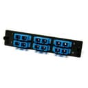 Панель для FO-19BX с 24 LC адаптерами Hyperline FO-FPM-W120H32-24LC-BL