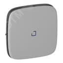 Valena ALLURE Лицевая панель для выключателя с индикацией, алюминий Legrand Euro