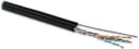 Кабель витая пара Hyperline UUTP4-C5E-S24-2SW-OUT-PE-BK-500 (500 м) Черный