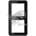 Рамка 2 поста универсальная черная