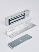 Электромагнитный замок (сила удержания 350 кг), в комплекте с уголком, цвет серебристый сатинированный алюминий RAL 7047 RL-EML350-L0S R-Lock