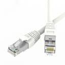 Патч-корд экранированный SLIM CAT6A S/FTP 4х2, 28 AWG, LSZH, белый, 0,3м DKC