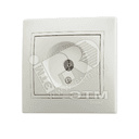 MIRA Розетка телевизионная TV проходная бежевая с вставкой