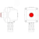 Пост управления взрывонепроницаемый из алюминия LCSD-01-B-MC-L1R(220)x1-PCMB-KA3MHK