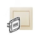 VALENA Розетка компьютерная RJ45х1 в рамку UTP слоновая кость 695624 LEGRAND