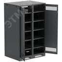 Шкаф LINEA B (пустой) 2000х1200х950мм двустворчатая металлическая дверь черный