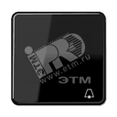 Клавиша с символом звонок черная