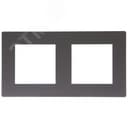 Рамка 2 поста, графит
