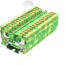 Клемма TP 2-2 земля, Push-in, сечение 4 мм. кв., желто-зеленая