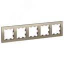 Рамка пятипостовая ATLASDESIGN универсальная шампань