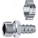 Переходник штуцер "елочка" 10 мм - 3/8"M, с обжимным хомутом Профессионал