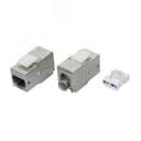 Модуль Keystone RJ45 CAT6A экранированный (STP) 90градусов серебристый DKC
