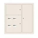 Щит этажный 4 кв. RAL9001 (1000х950х150) EKF Basic