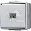 Кнопка 10A 250V накладная 633-2W JUNG