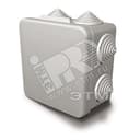 Коробка распределительная 80х80х55 7 муфт, IP54, открытой проводки, серый С3В87 GUSI Electric